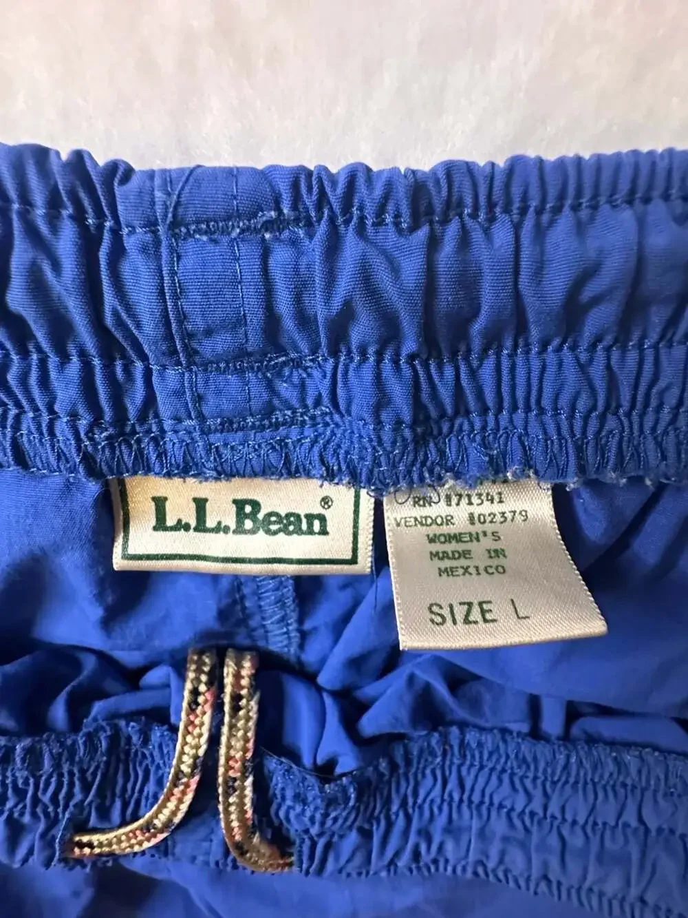 L.L.Bean Women's Blue Nylon Athletic Shorts